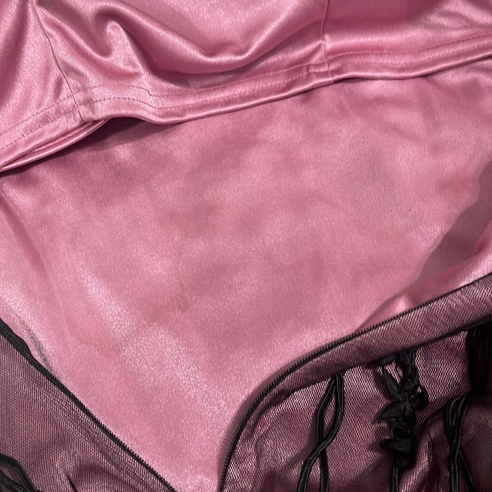 Sue Wong 1920s Mauve Pink & Black 100% Silk Gatsby Embellish Flapper Dress - XS - Picture 8 of 14